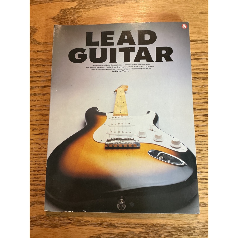 Vintage Lead Guitar Harvey Vinson Instructional Book with Record 1972 Rock Blues